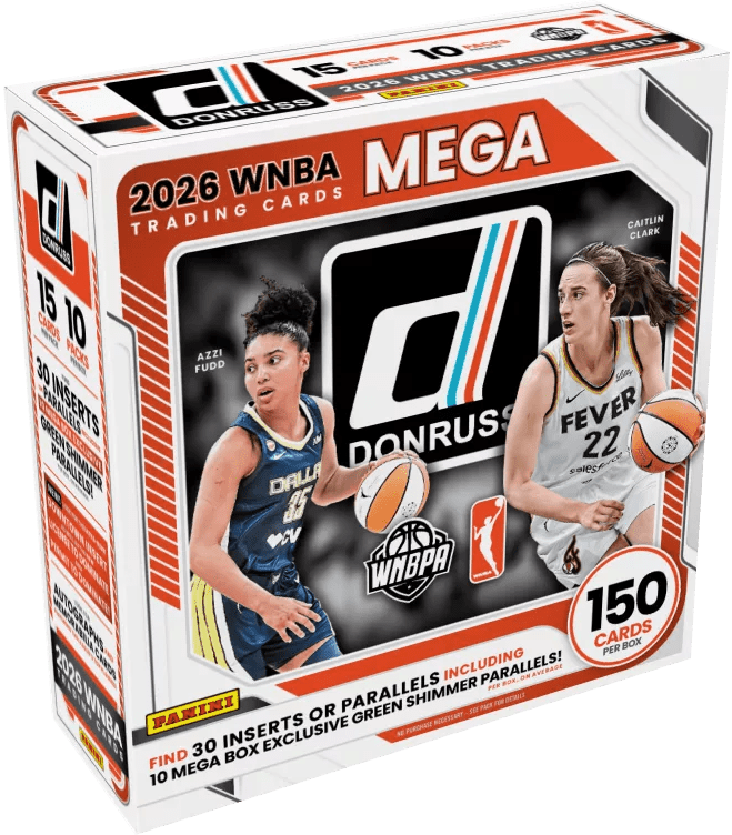 26PANUFANGST7GFSJUGZKA 2026 Panini WNBA Donruss Mega Box for sale — Trace n Chase USA