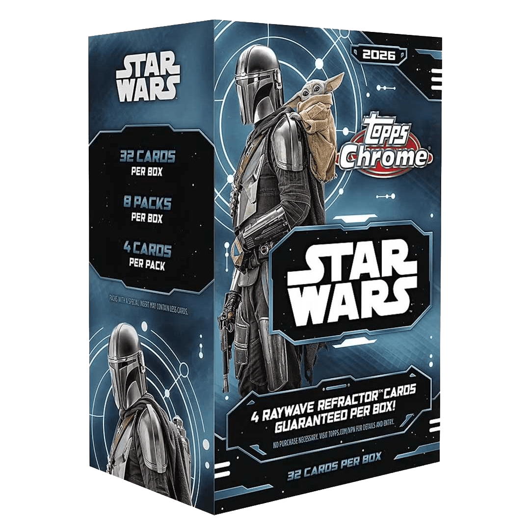 2026-topps-star-wars-chrome-blaster-box 2026 Topps Chrome Star Wars Value Blaster Box for sale — Trace n Chase USA