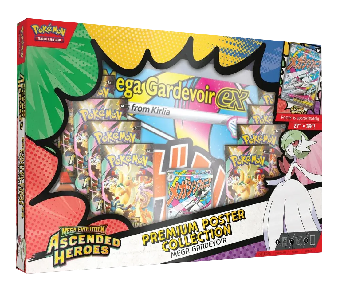 Pokemon Ascended Heroes Premium Poster Collection: Mega Lucario for sale — Trace n Chase USA