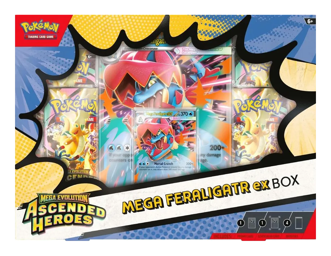 Pokemon Ascended Heroes Mega ex Box (Mega Emboar) for sale — Trace n Chase USA