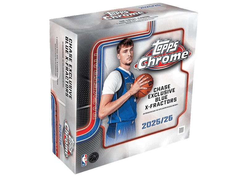2025-26 TOPPS CHROME BK MEGA (1) 2025-26 Topps Chrome Basketball Mega Box for sale — Trace n Chase USA