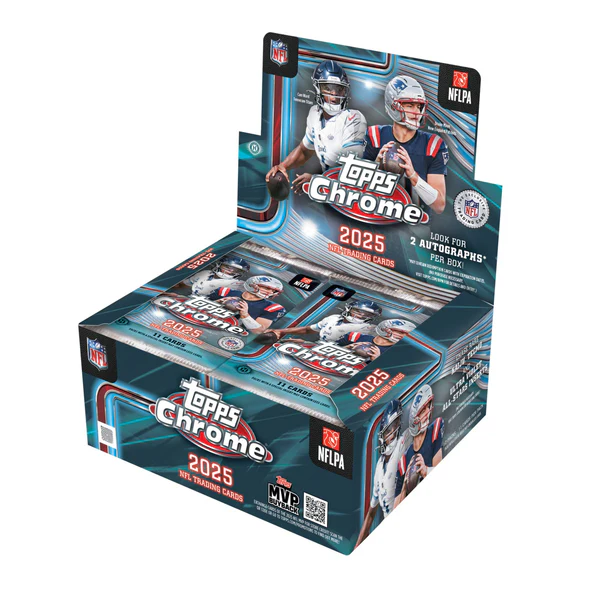 2025ToppsChromeFootballJumboBox_1 2025 Topps Chrome Football Hobby Jumbo Box for sale — Trace n Chase USA