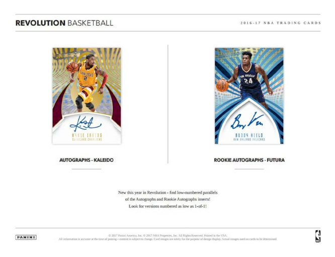 2016-17 Panini Revolution Basketball Hobby Box for sale — Trace n Chase USA