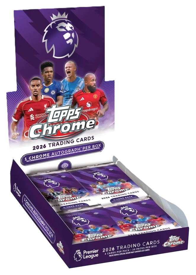 2026 Topps Chrome Premier League Soccer Hobby Box for sale — Trace n Chase USA