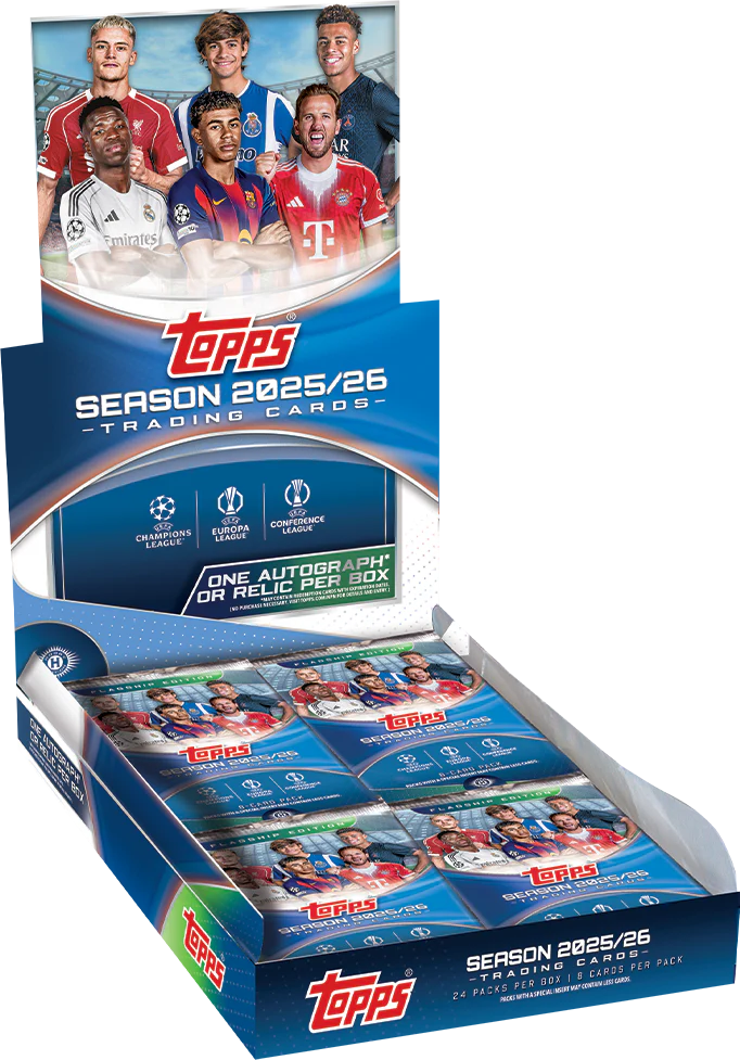2025-26 Topps UEFA Club Competitions Soccer Hobby Box for sale — Trace n Chase USA