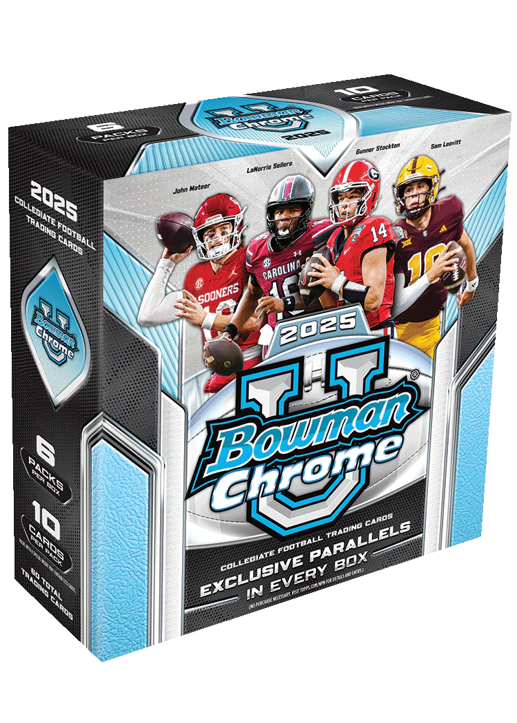 2025 Bowman Chrome University Football Mega Box for sale — Trace n Chase USA