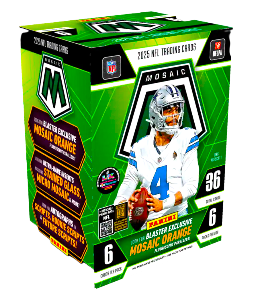 2025 Panini Mosaic Football Blaster Box for sale — Trace n Chase USA