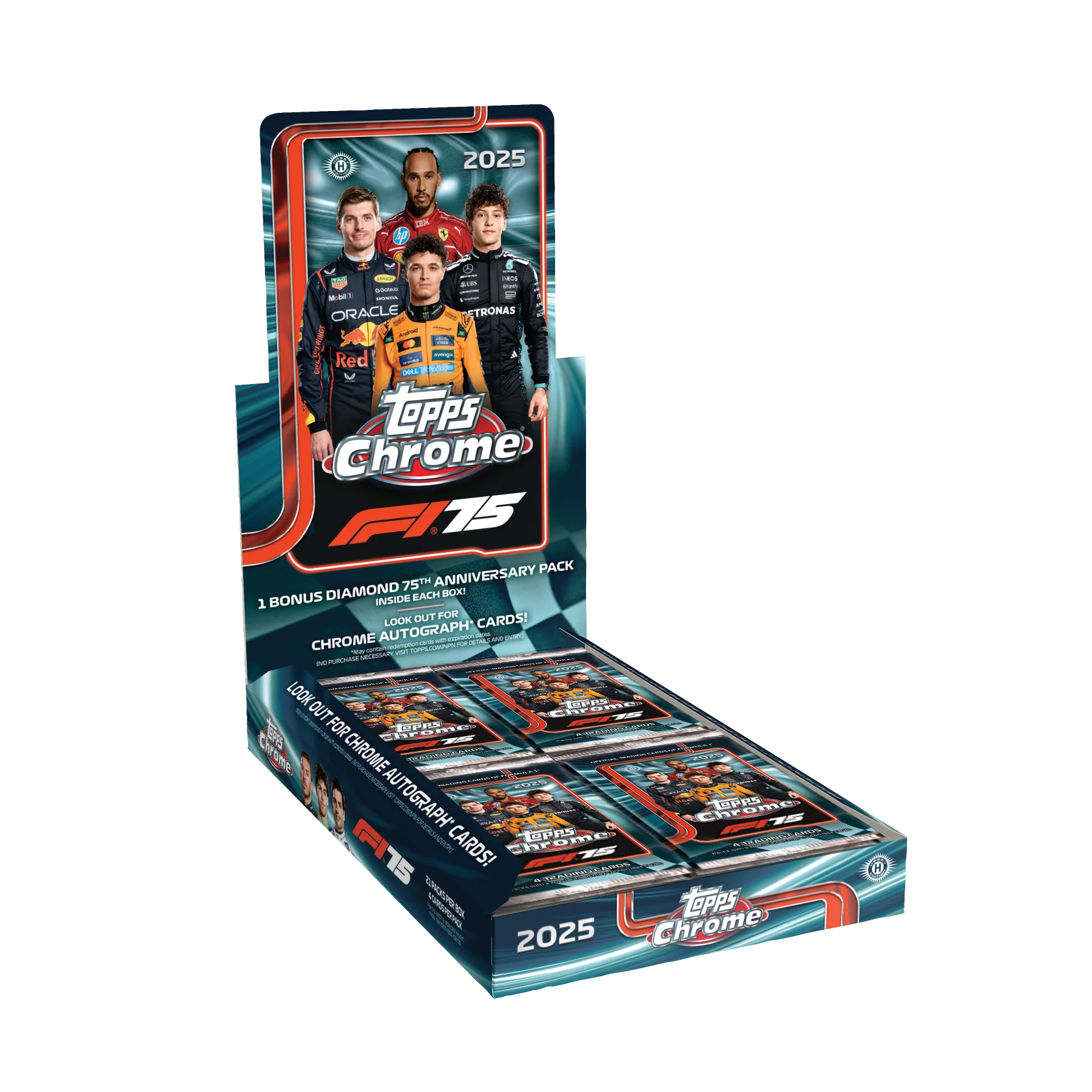 2025 TOPPS CHROME FORMULA 1 RACING HOBBY Hobby Box trading card