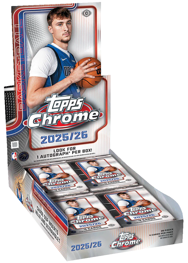 2025 26 TOPPS CHROME Basketball HOBBY Hobby Box trading card