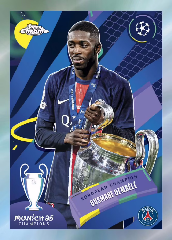 2025-26 Topps Chrome UEFA Club Competitions UCC Soccer Blaster Value Box for sale — Trace n Chase USA