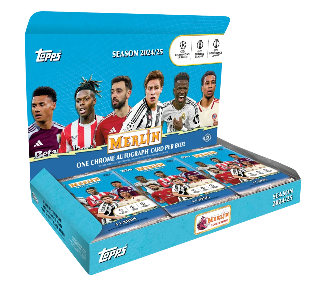 2024-25 Topps Chrome Merlin UEFA Club Competitions Soccer Hobby Box for sale — Trace n Chase USA