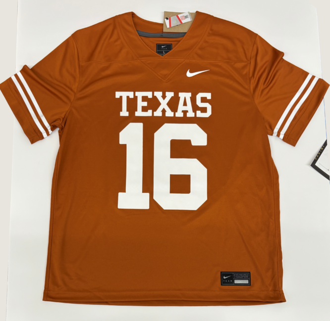 Arch Manning Autographed Jersey w/ COA University of Texas Orange Nike Replica for sale — Trace n Chase USA