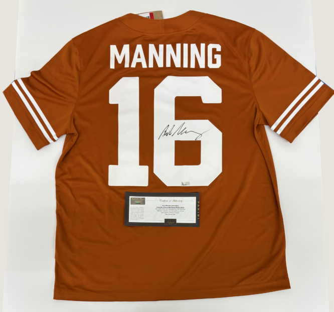 Arch Manning Autographed Jersey w/ COA University of Texas Orange Nike Replica for sale — Trace n Chase USA